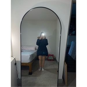 ABERCROMBIE & FITCH Faux Fur Hooded Navy Blue Jacket
